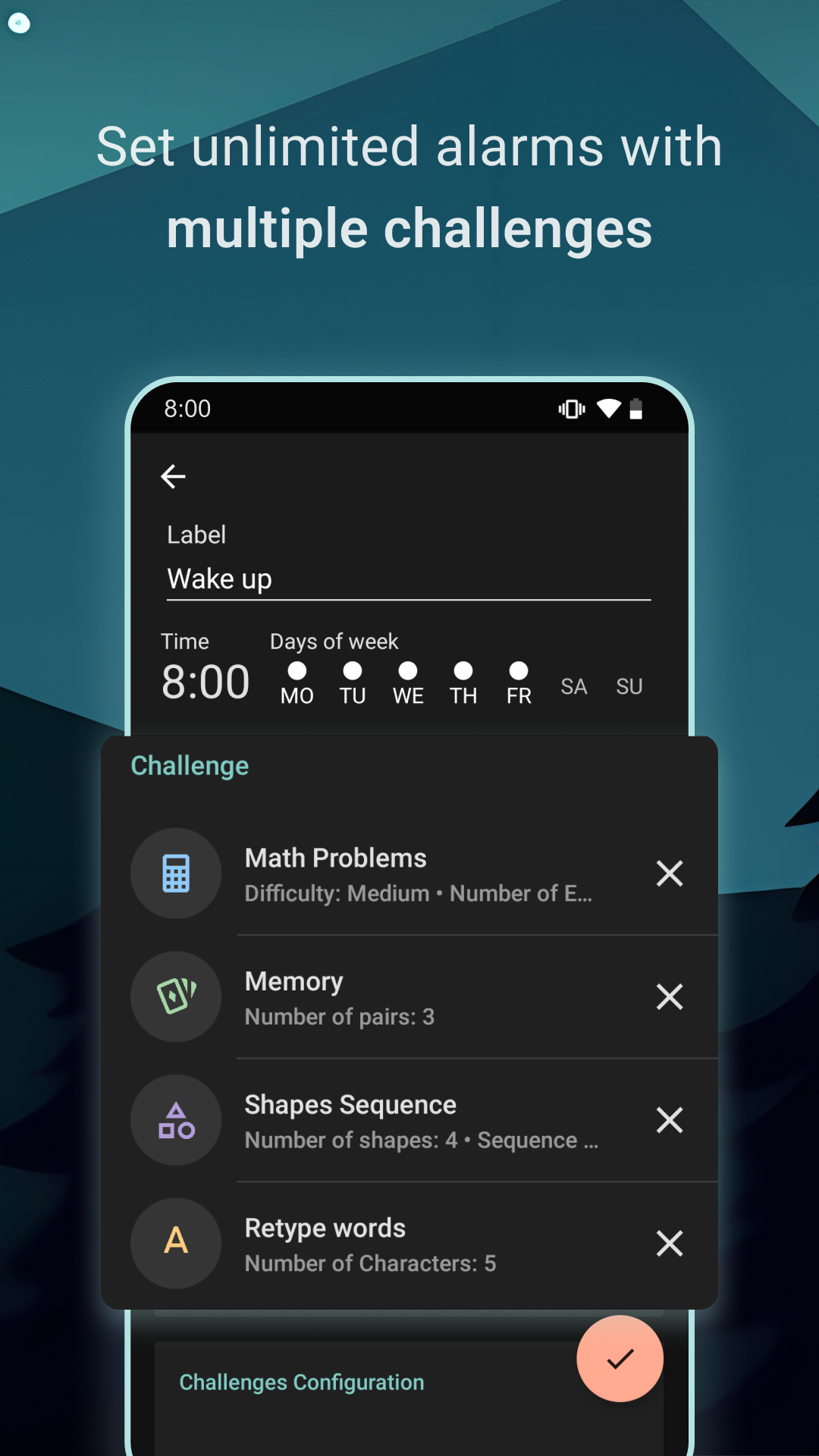 Creating a new alarm with time picker